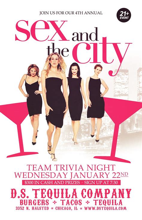 still sexy · 4th annual sex and the city trivia night ⋆ d s tequila co