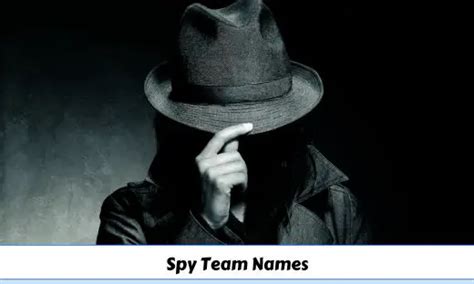 450 Spy Team Names Spy Name Ideas Good Cool Fun