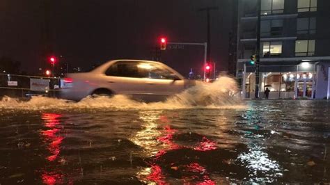 Heavy Rainfall Leads To Foot Deep Waters Flooding Metro Vancouver Roads