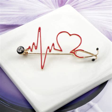 Cardiac Love Medical Pin Day Made