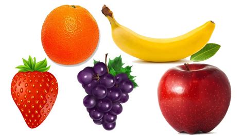 Learn Fruits For Kids Fruit Names Apple Orange Grapes Learning