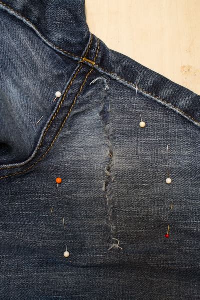 How To Mend A Rip In The Thigh Of Your Jeans • Crafting A Green World