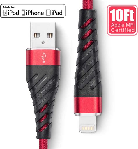 Best Apple Mfi Certified Lightning Able 10ft 3m Braided Get Your Home