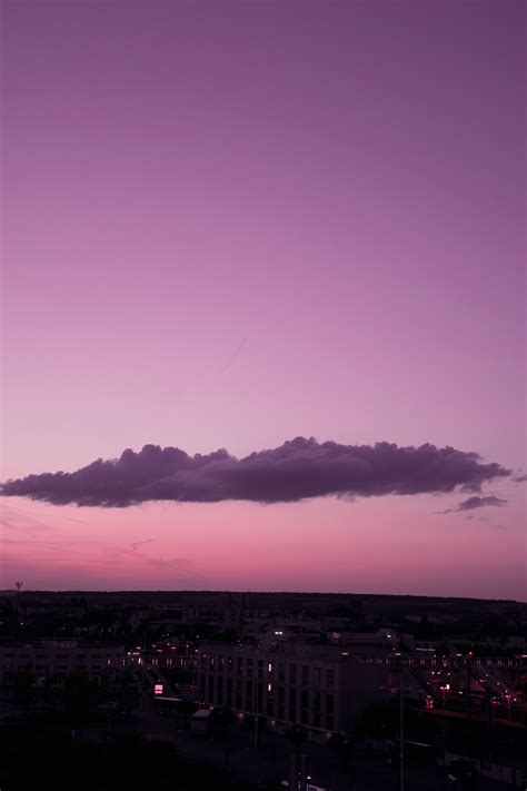 Wallpapers Afterglow Night Purple Atmosphere Cloud Sunset