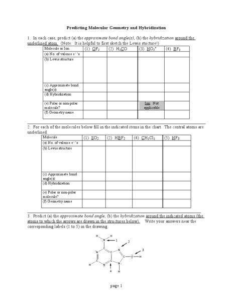 Electron configurations orbital notation key electron. Lewis Structure And Molecular Geometry Worksheet With ...