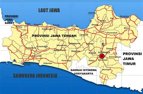 Peta Jawa Tengah Dan Tempat Wisata Peta Wisata Indonesia Dan Luar Negeri My XXX Hot Girl