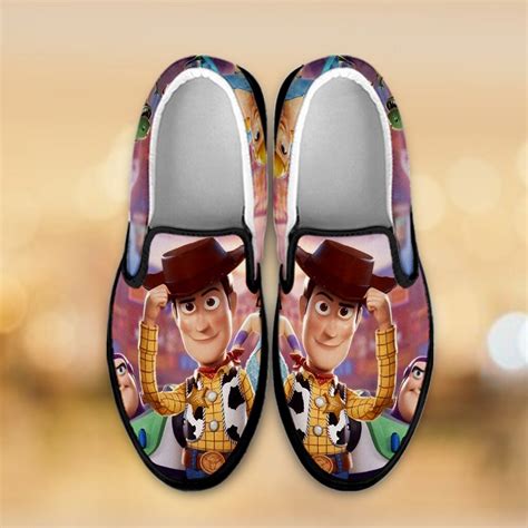 Toy Story Custom Slip On Sheriff Woody Custom Shoes Woody Etsy