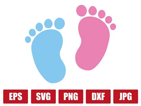 Baby Footprint Baby Füße Svg Instant Download Svg Png Eps Etsy