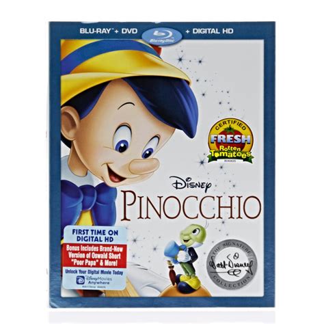 Pinocchio Walt Disney Signature Collection Blu Ray Dvd Digital