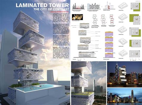 Hong Kong Alternative Car Park Tower Competition Winners Layout