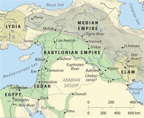 A Map Of The Middle East Showing The Mediterranean Empire