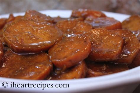 These melt in your mouth southern baked candied yams have just the right amount of sweetness with the perfect hint of spice to keep your palette craving for. Baked Candied Yams - Soul Food Style! | I Heart Recipes