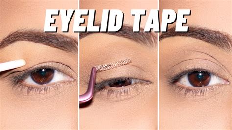How And Why To Use Lid Tape If You Have Hooded Eyes Youtube