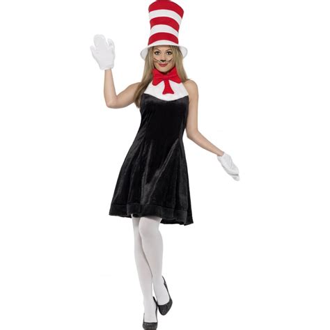 Dr Seuss Cat In The Hat Adult Ladies Costume Ladies Costumes From
