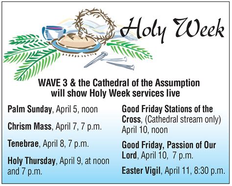 Holy Week The Record