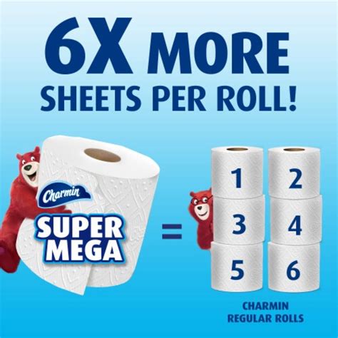 Charmin Ultra Strong Toilet Paper Tissue Super Mega Rolls 12 Rolls