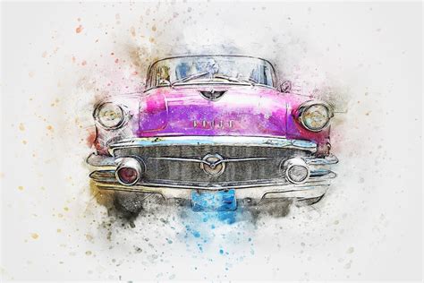 Car Old Art · Free Image On Pixabay