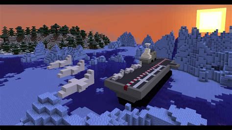 Aircraft Carrier Minecraft 항공모함 마인크래프트 Youtube