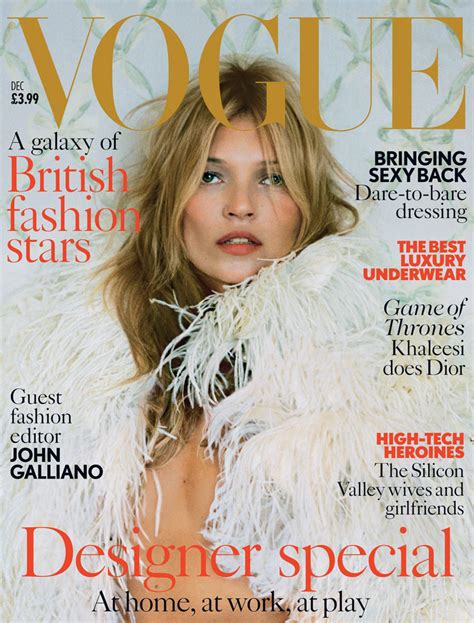 Kate Moss Is The Queen Of Cool On 37th Vogue Uk Cover Fashion Gone Rogue