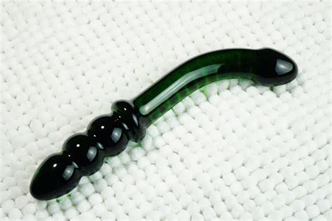 Inch Clear Glass Dildo With Curved Shaft And Ribbed Handle Etsy