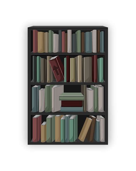 Its resolution is 458x800 and it is transparent … Free vector graphic: Bookcase, Books, Shelf, Shelving ...