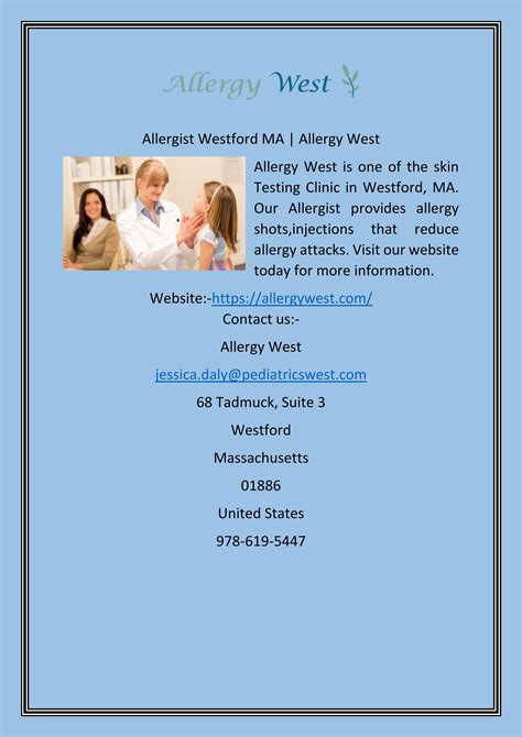Allergist Westford MA | Allergy West by Allergy West - Issuu