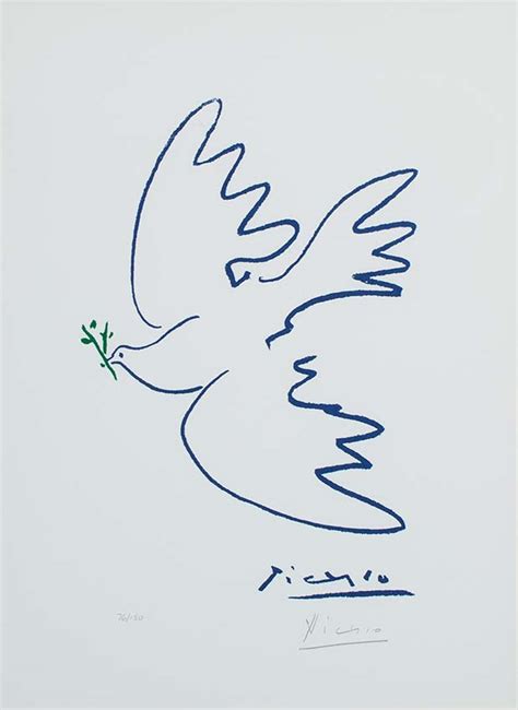 Pablo Picasso Colombe De La Paix Dove Of Peace C 1955 1960 Lithograph