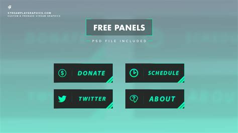 Simple Twitch Panels Streamplay Graphics