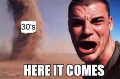 Here It Comes 30s Meme Guy Screaming Of Tornado Keep Meme