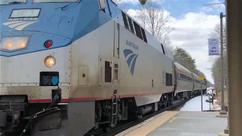 Amtrak Downeaster 693 Arriving At Wells Maine 03 19 2023 Youtube