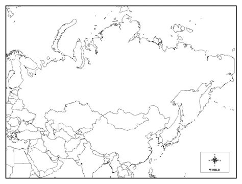 Blank Map Of Russia And Eastern Europe Clip Art Library