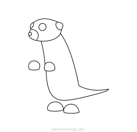 Roblox Adopt Me Coloring Pages Meerkat. | Pets drawing, Coloring pages