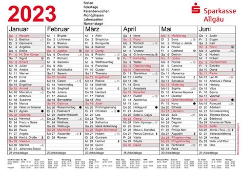 Kalender 2022 And 2023 Mit Bayerischen Ferien Und Feiertagen Sparkasse