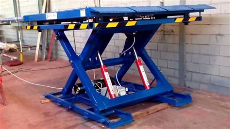 8 10 Feet Double Cylinder Hydraulic Scissor Lift For Warehouses Id