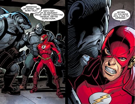 The Flash Kills King Shark Injustice Gods Among Us Comicnewbies