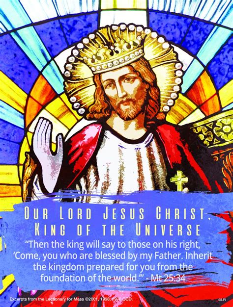 Solemnity Of Our Lord Jesus Christ King Of The Universe All Saints