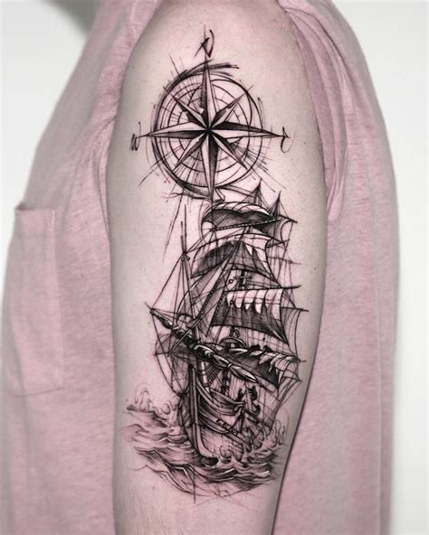 Ship Tattoo Ideas And Meanings Inspired By The Ocean