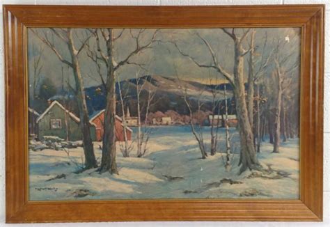 Sold Price Robert Wood Winter Landscape Print Invalid Date Pst