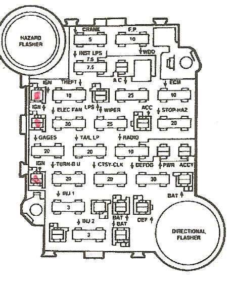 97 Chevy Fuse Box Diagram