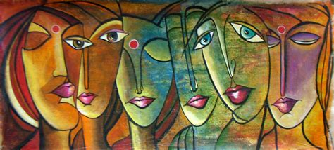 Feelings And Emotions Original Acrylic Painting On Canvas Modern