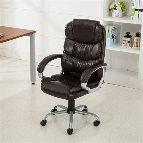 Belleze Executive Office Chair Ergonomic Padded Armrest Computer Chair