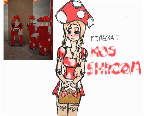 Minecraft Mooshroom Girl By Witchofminecraft On Deviantart