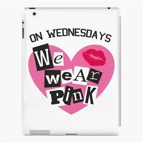 On Wednesdays We Wear Pink Burn Book Font Ipad Case And Skin By