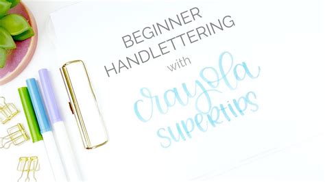 Hand Lettering For Beginners With Crayola Supertips Markers How To