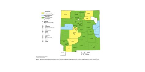 Mineral Commodity Producing Areas Of New Mexico In 2014 Us