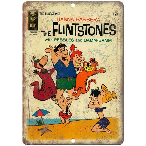 Hanna Barbera The Flintstones Pebbles Comic 10 X 7 Reproduction Meta