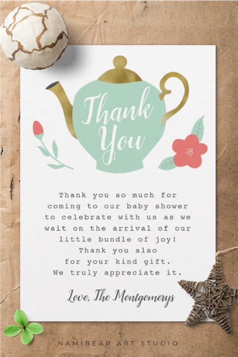 Baby Shower Thank You Templates Showing Appreciation Gives Your Guests