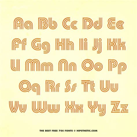 70s Style Font Procreate
