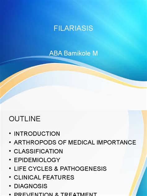 Filariasisppt Immunology Clinical Medicine