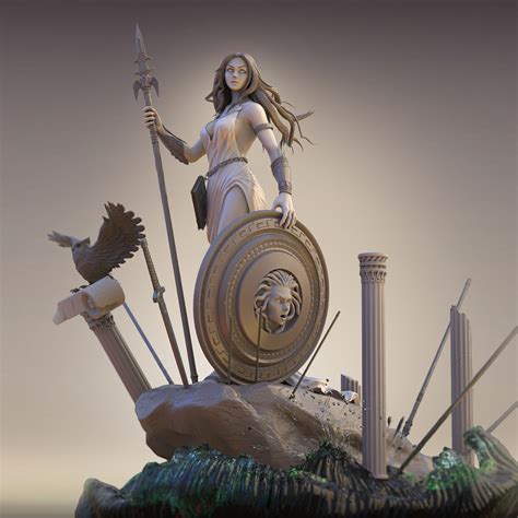 Athena Goddess Of War And Wisdom On Behance Erofound